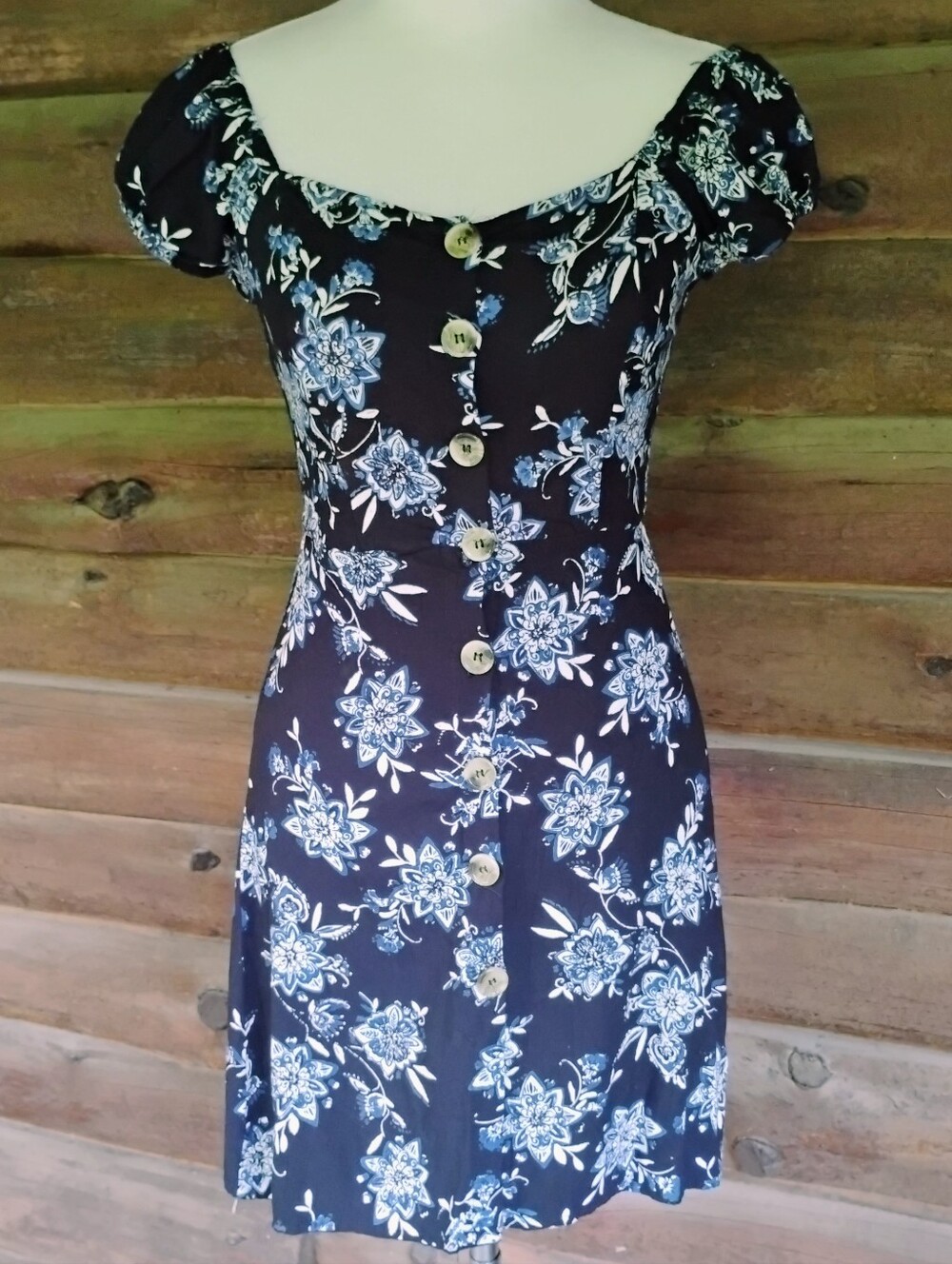 Angie Dress Boho Hippie Dress Small Floral